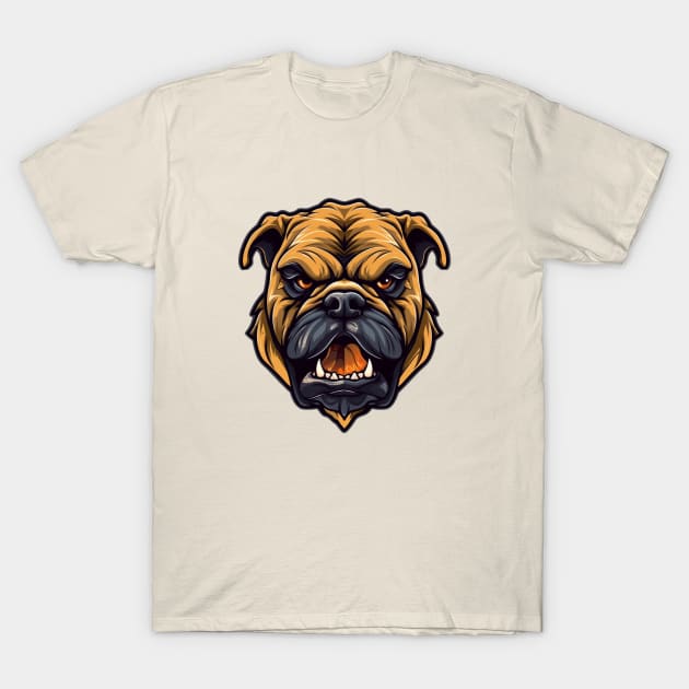 Angry Pitbull Dog T-Shirt by hippohost